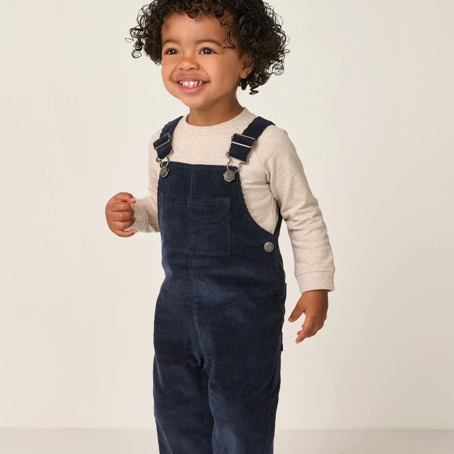 The White Company Organic Cotton Cord Dungarees & Sweatshirt Set (0 – 4 yrs), £44