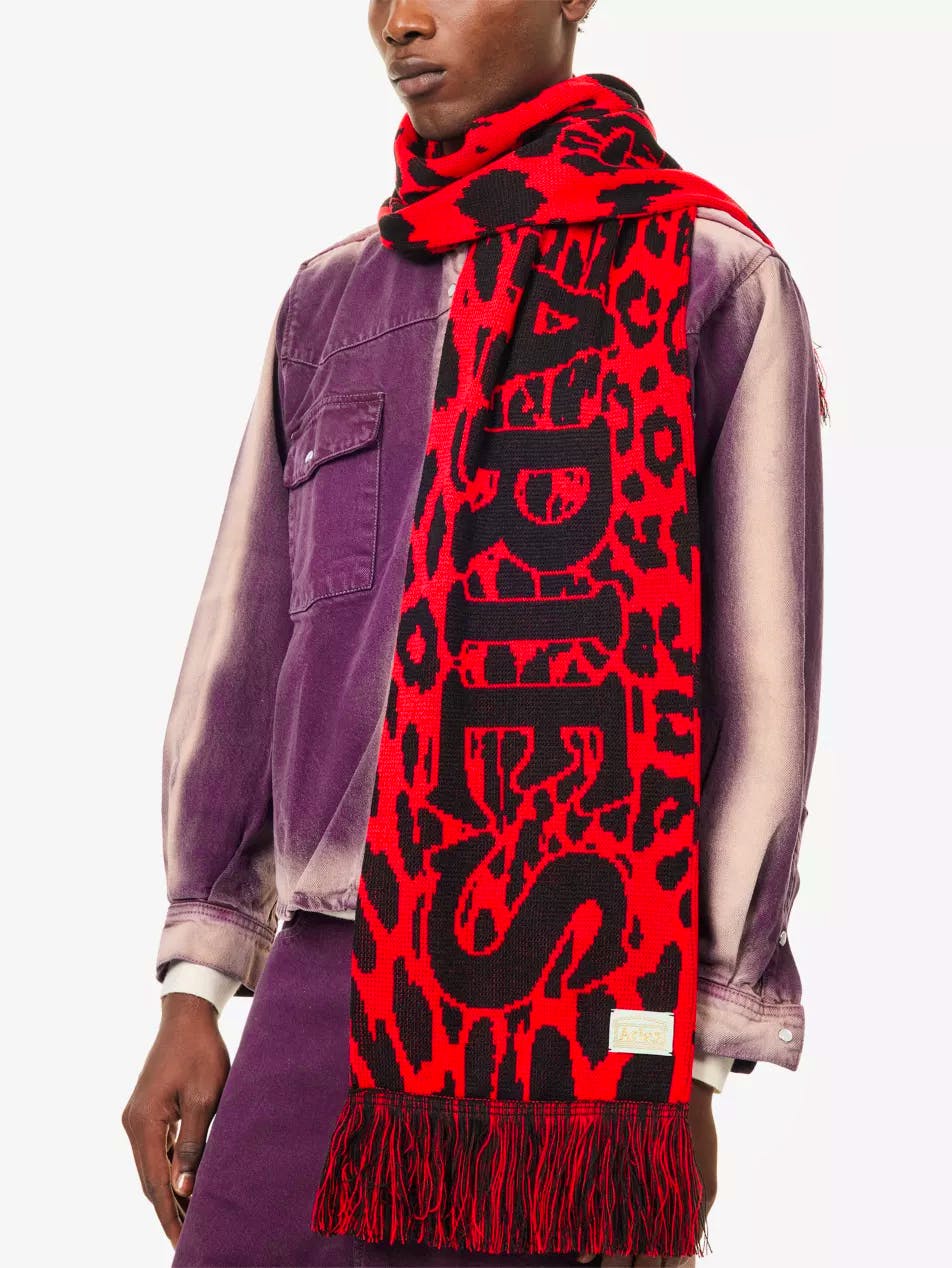 Aries J'Adoro Leopard Knit Scarf, £55