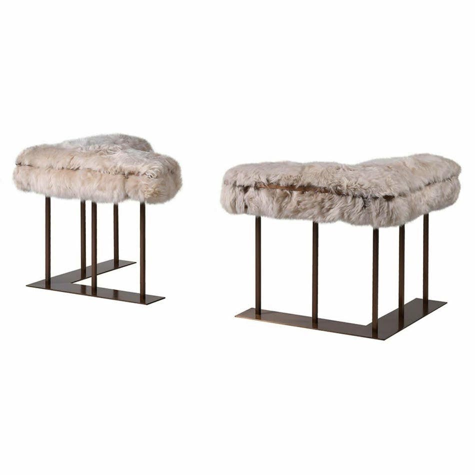 Graham & Green New Zealand Taupe Fur Fenders, £895