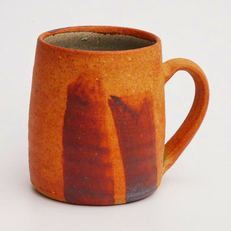 Jack Welbourne Mug - Blue Glaze And Brush Stoke Decoration, £30