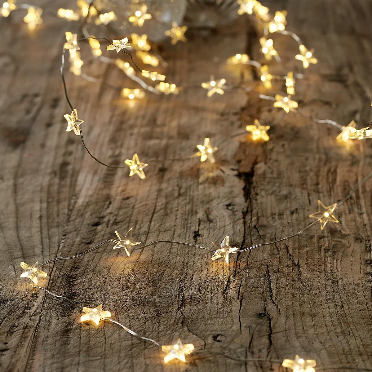 The White Company Extra Long Star Fairy Lights – 80 Bulbs, £22