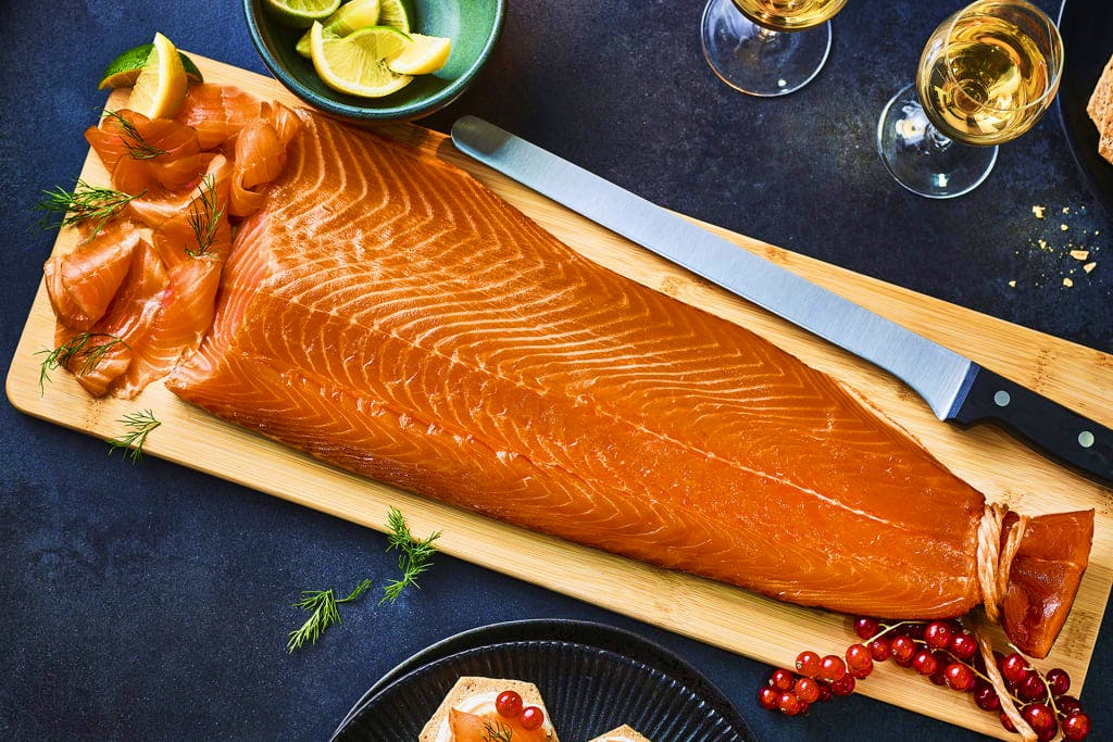 Collection Caledonian Gold™ Scottish Whole Side of Smoked Salmon (Serves 12) £48 