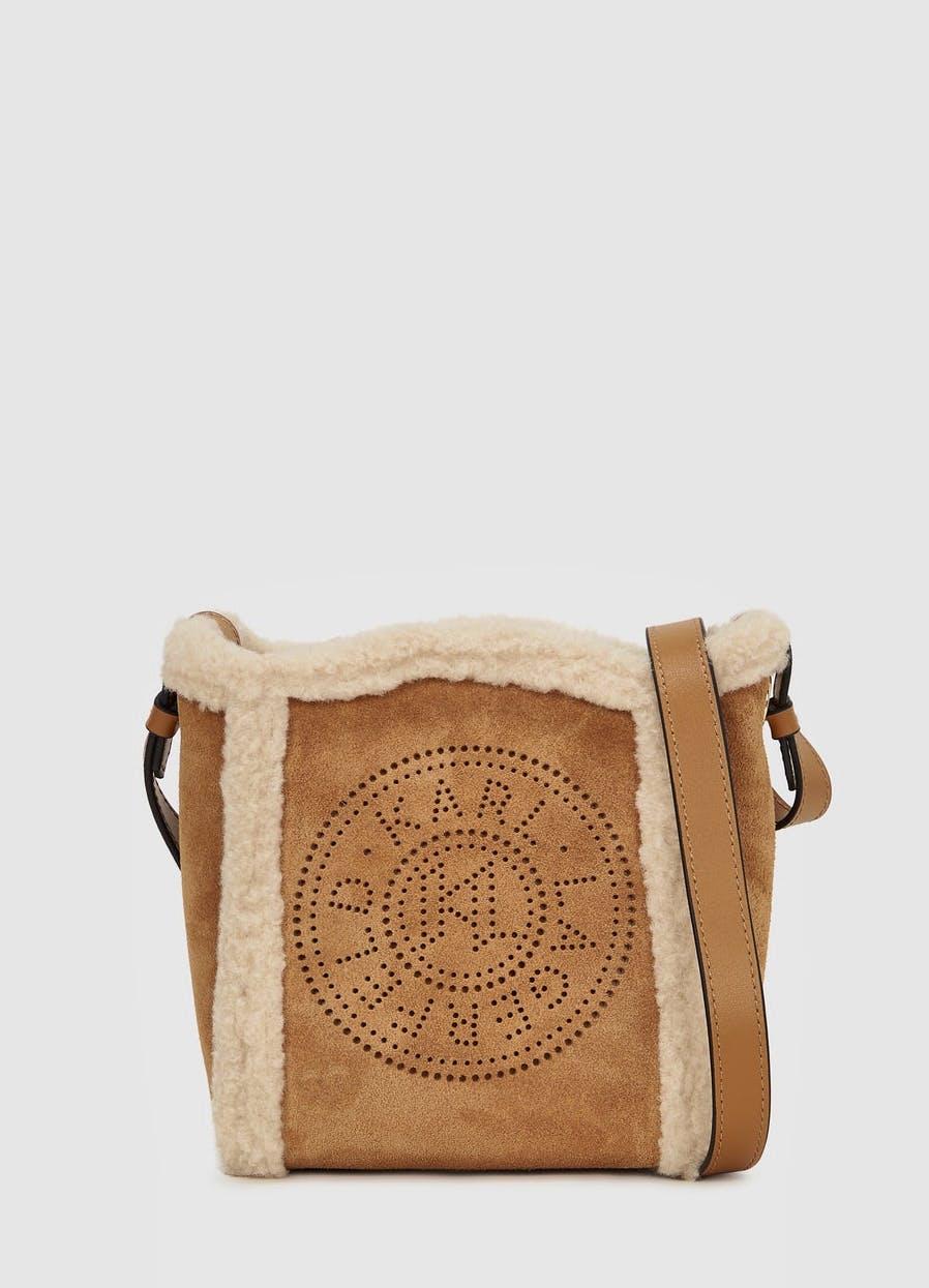Karl Lagerfeld K/Circle Small Shearling Bucket Bag, £239