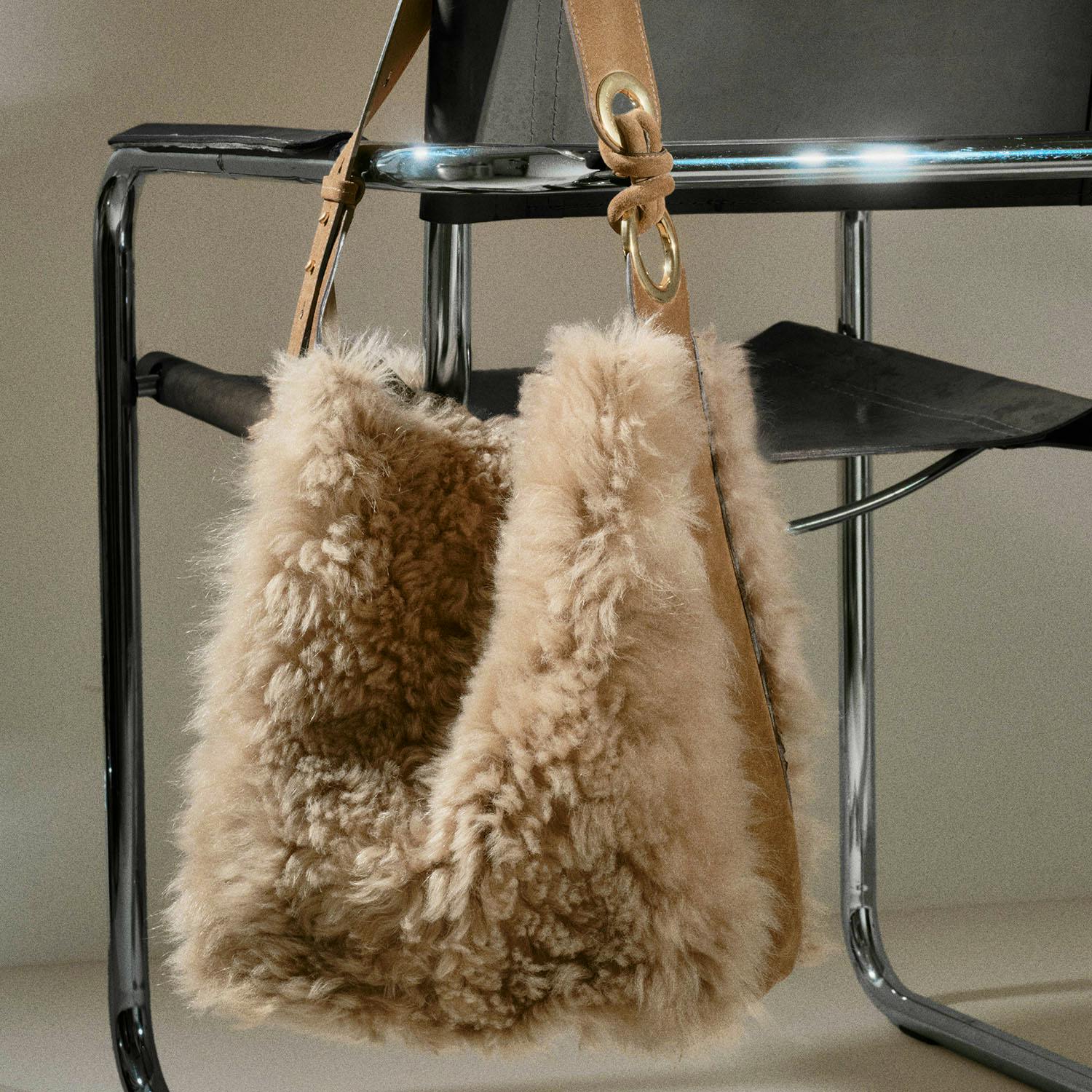 Anya Hindmarch Ringo Shearling Shoulder Bag, £1,450