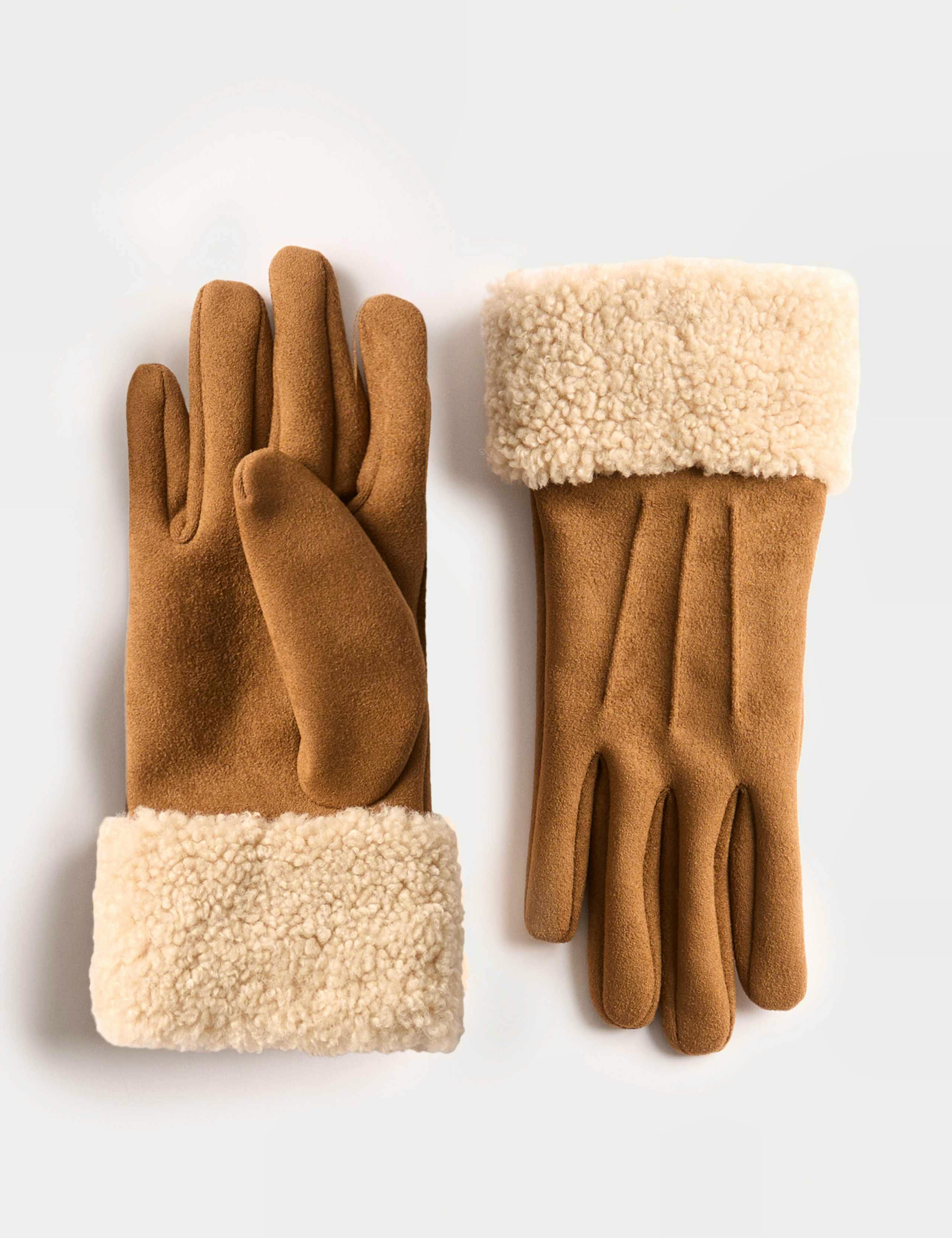 M&S Faux Suede Cuffed Gloves, £20