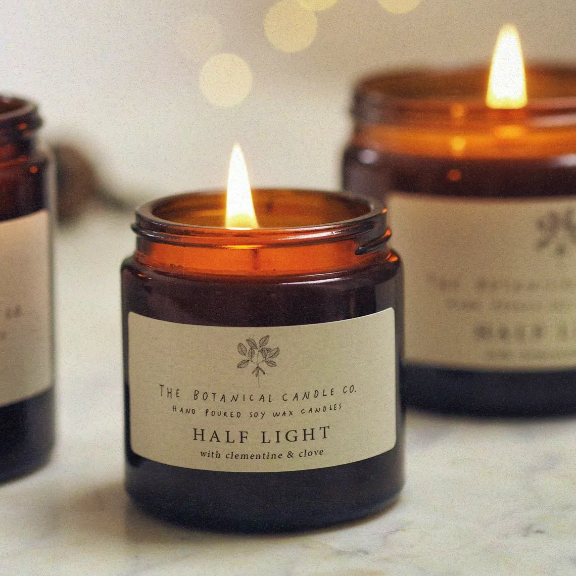 Botanical Candle Co. Half Light with Clementine and Clove, £11.95