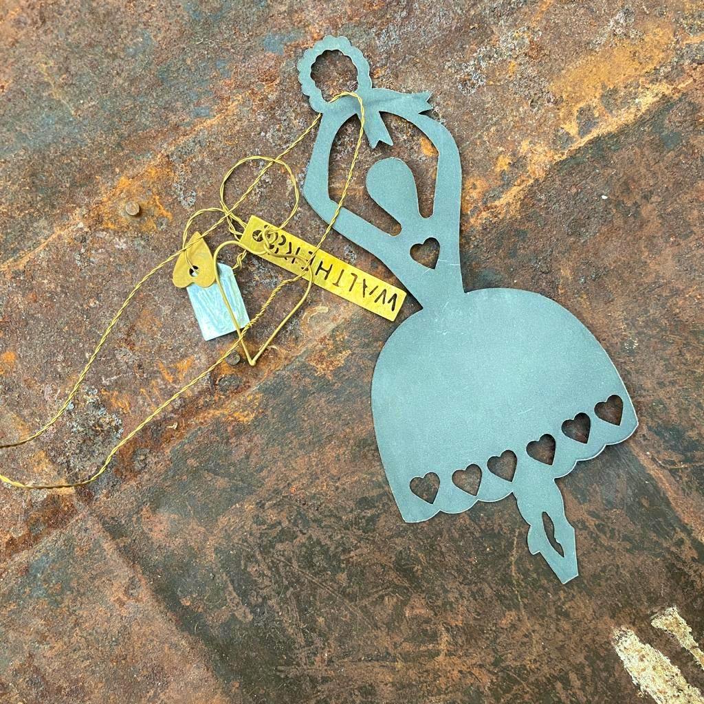 Griege Hanging Zinc Ballerina - Walther & Co, £12.95