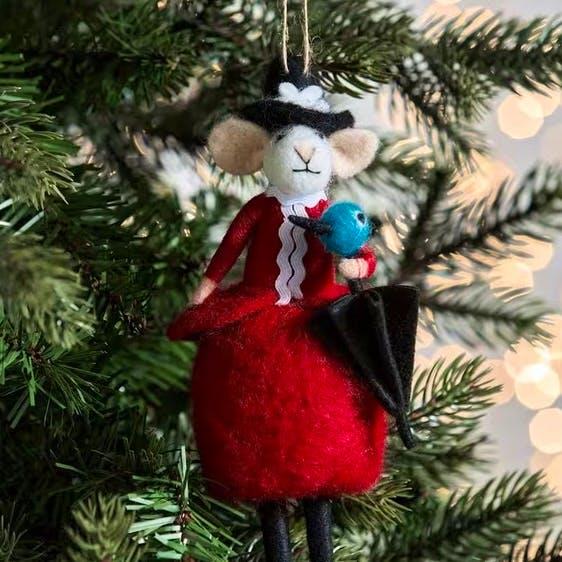 John Lewis Enchanting Tales Mary Poppins Mouse Felt Tree Decoration, £10