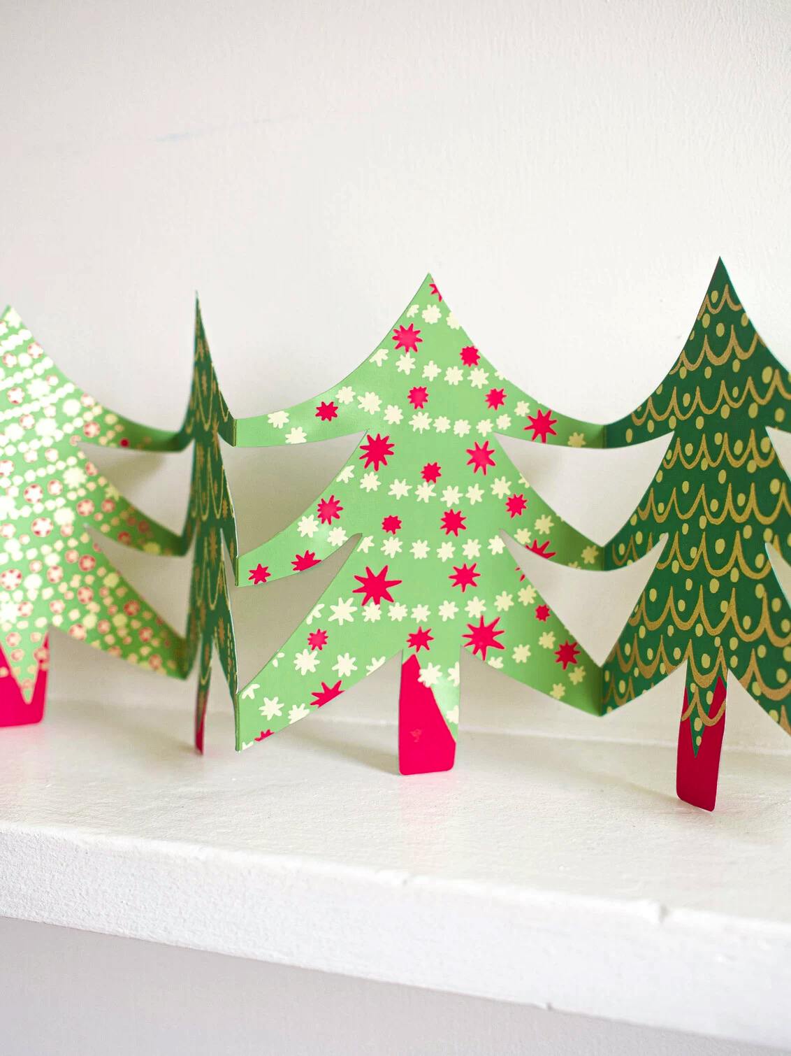 Holly & Co Christmas Trees Concertina Garland, £18
