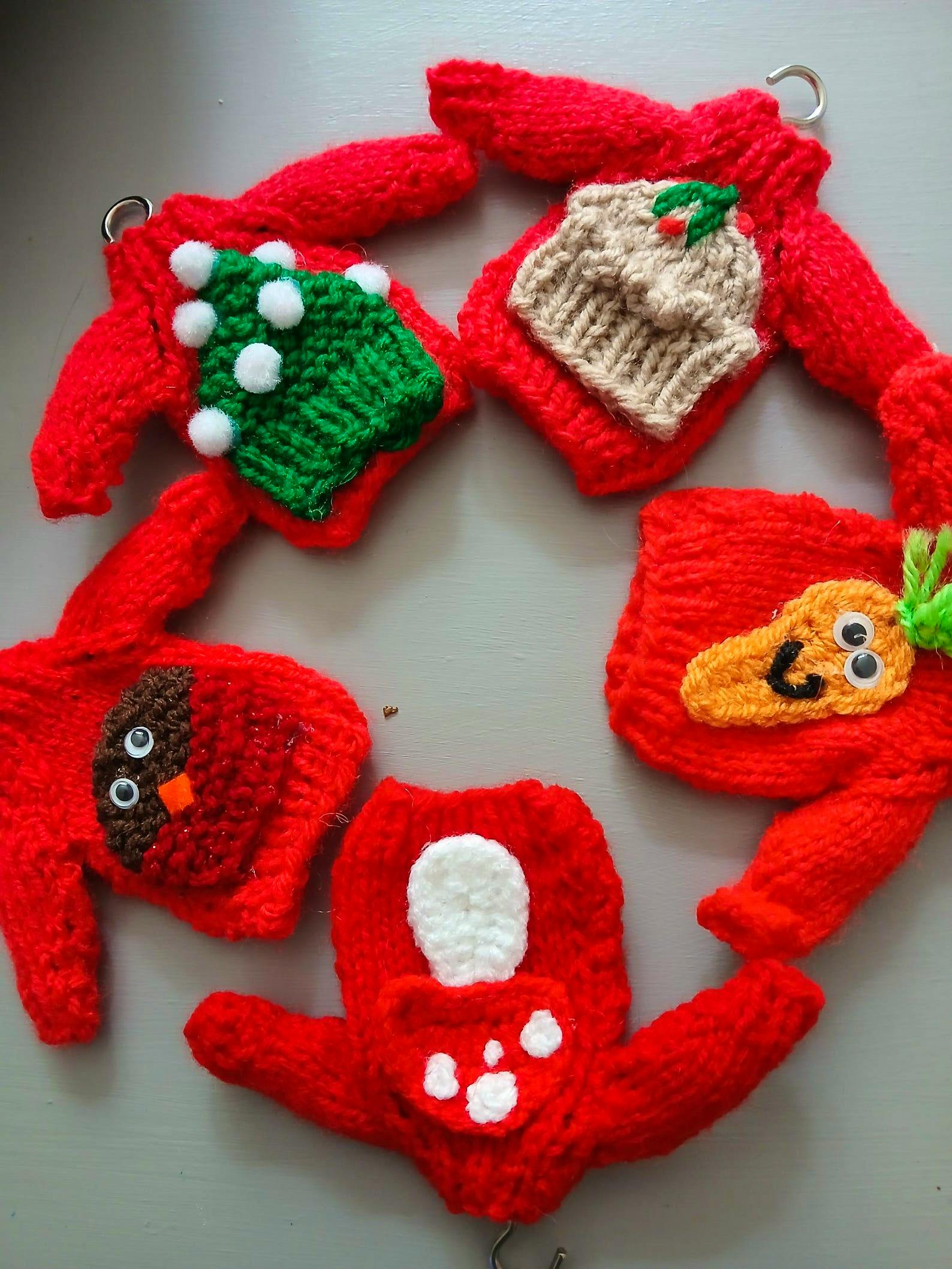 Etsy Hand Knitted Christmas Jumper Ornament: Gift Wrapped Decoration, £8