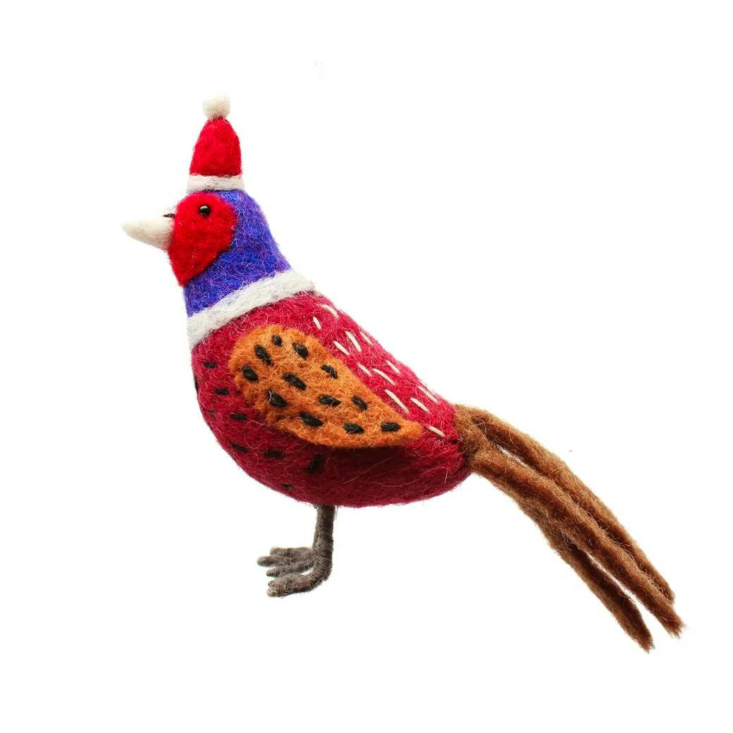 Emma Bridgewater Christmas Pheasant Felt Decoration, £9.95