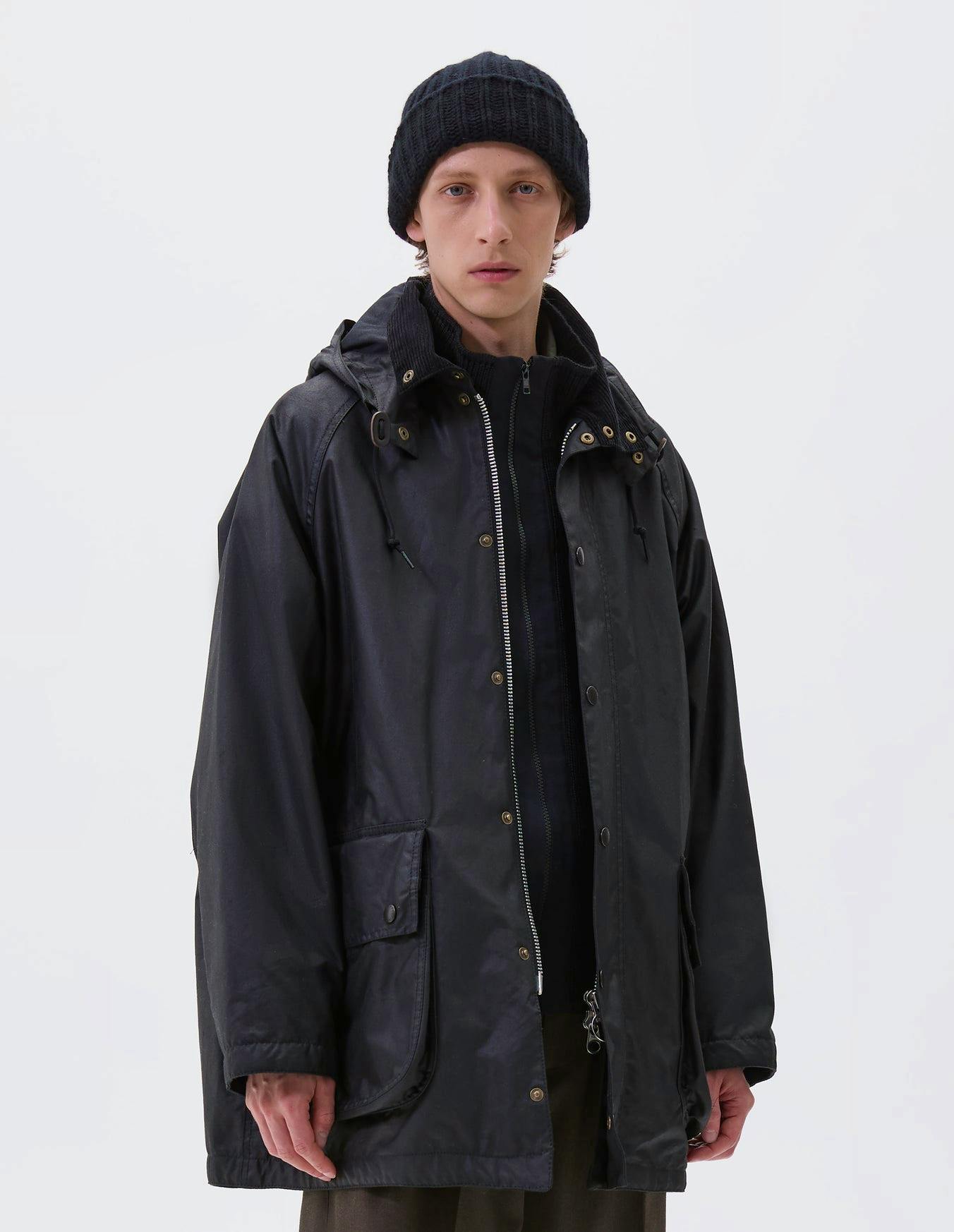 Stand Collar Parkawaxed Cotton £449