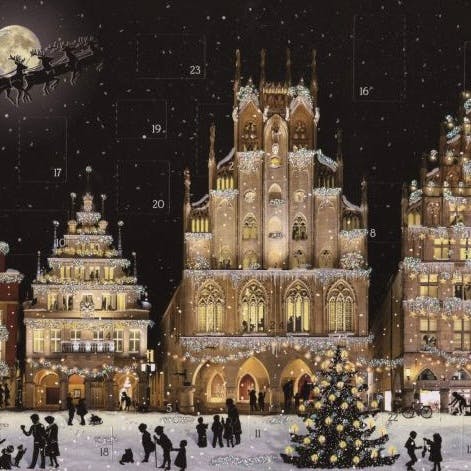 Traditional Advent Calendar Christmas Lights Small Advent Calendar, £6.50