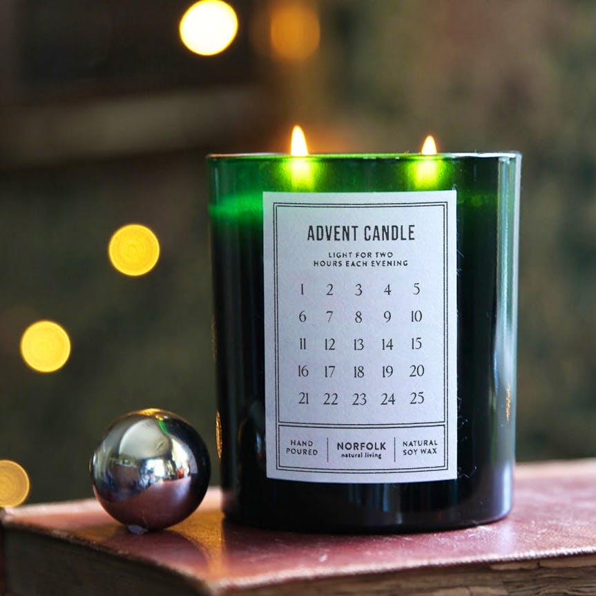 Norfolk Natural Living Advent Candle, £29.50