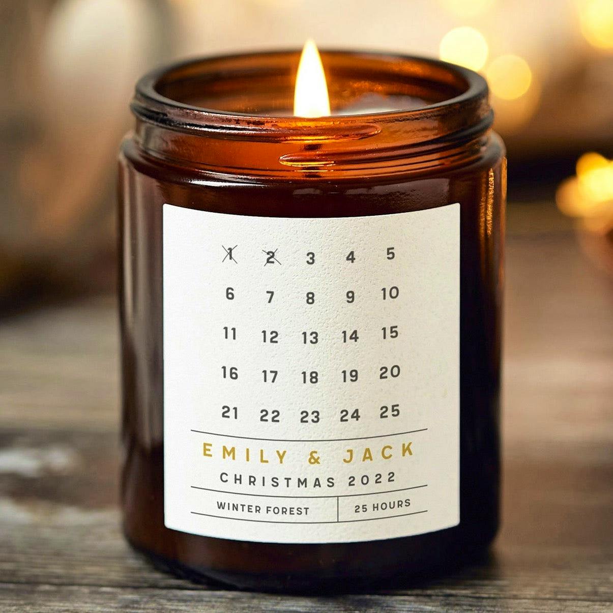 Kindred Fires Advent Calendar Christmas Candle, £16