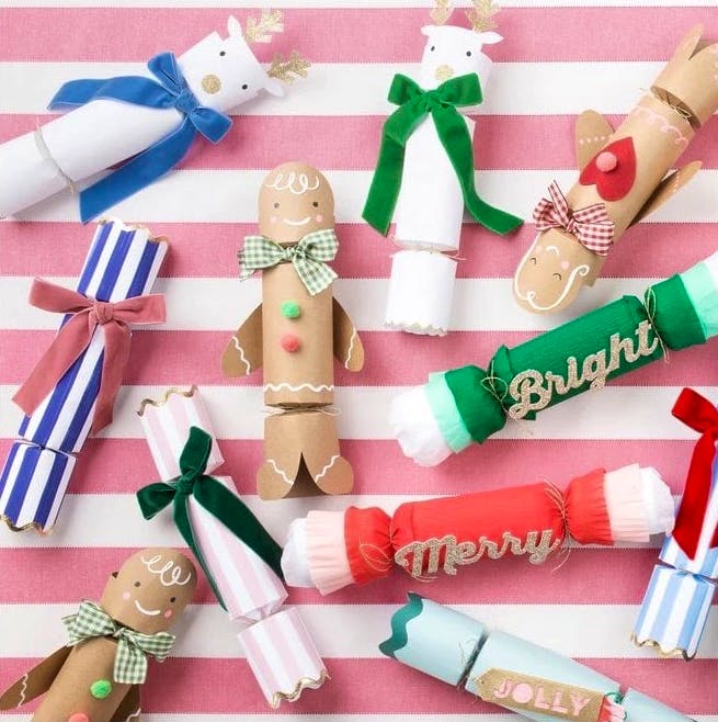 STRIPE VELVET BOW CRACKERS