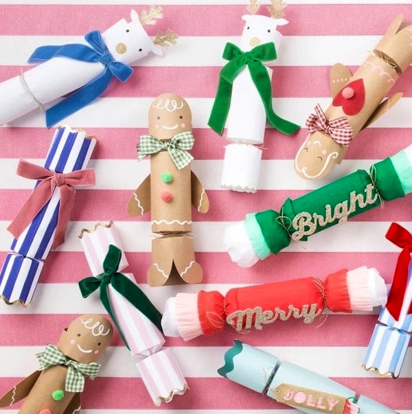 STRIPE VELVET BOW CRACKERS