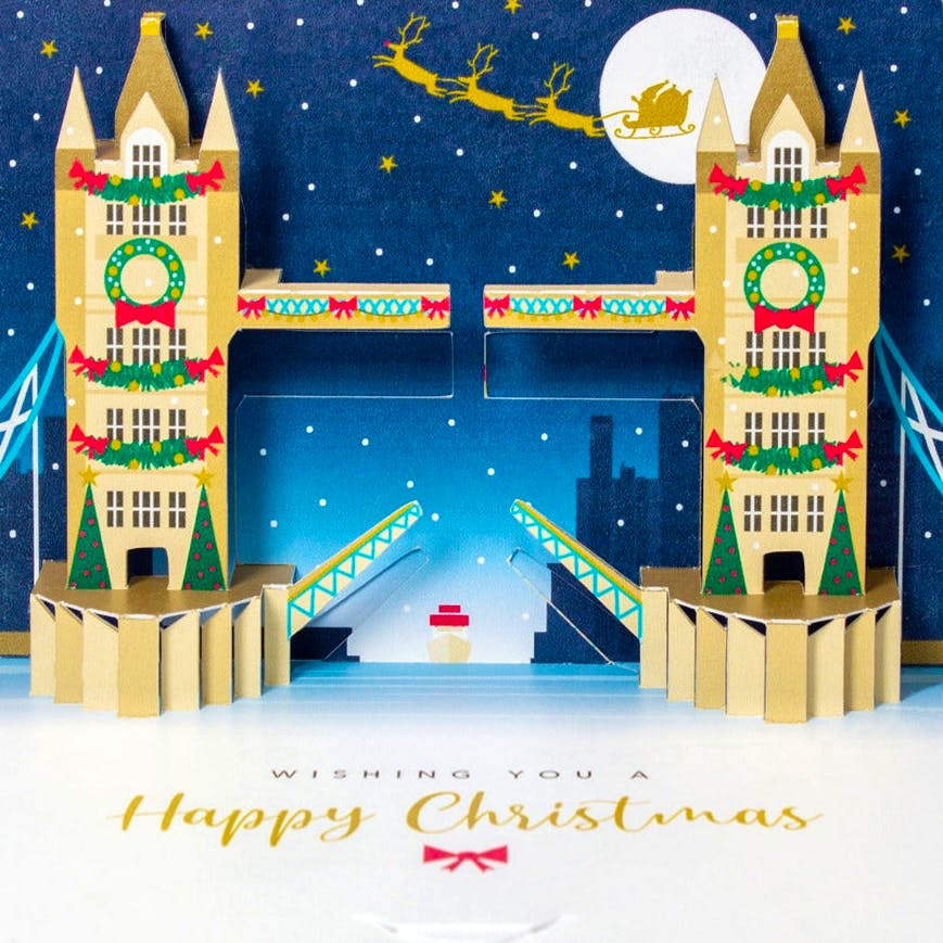Alzheimers Society Tower Bridge Pop Up Card, Pack of 5, £10