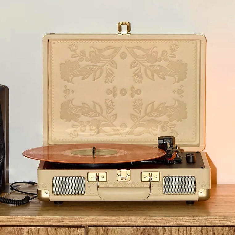 Urban Outfitters Crosley UO Exclusive Folklore Floral Cruiser Vinyl Record Player with Bluetooth, £109