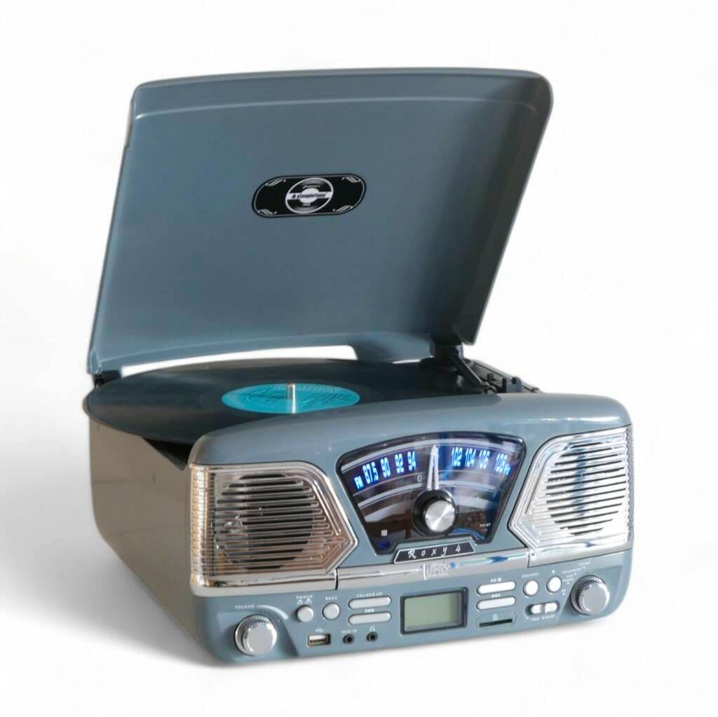Not On The High Street Roxy 60’s Style Retro Five In One Record Player System, £150