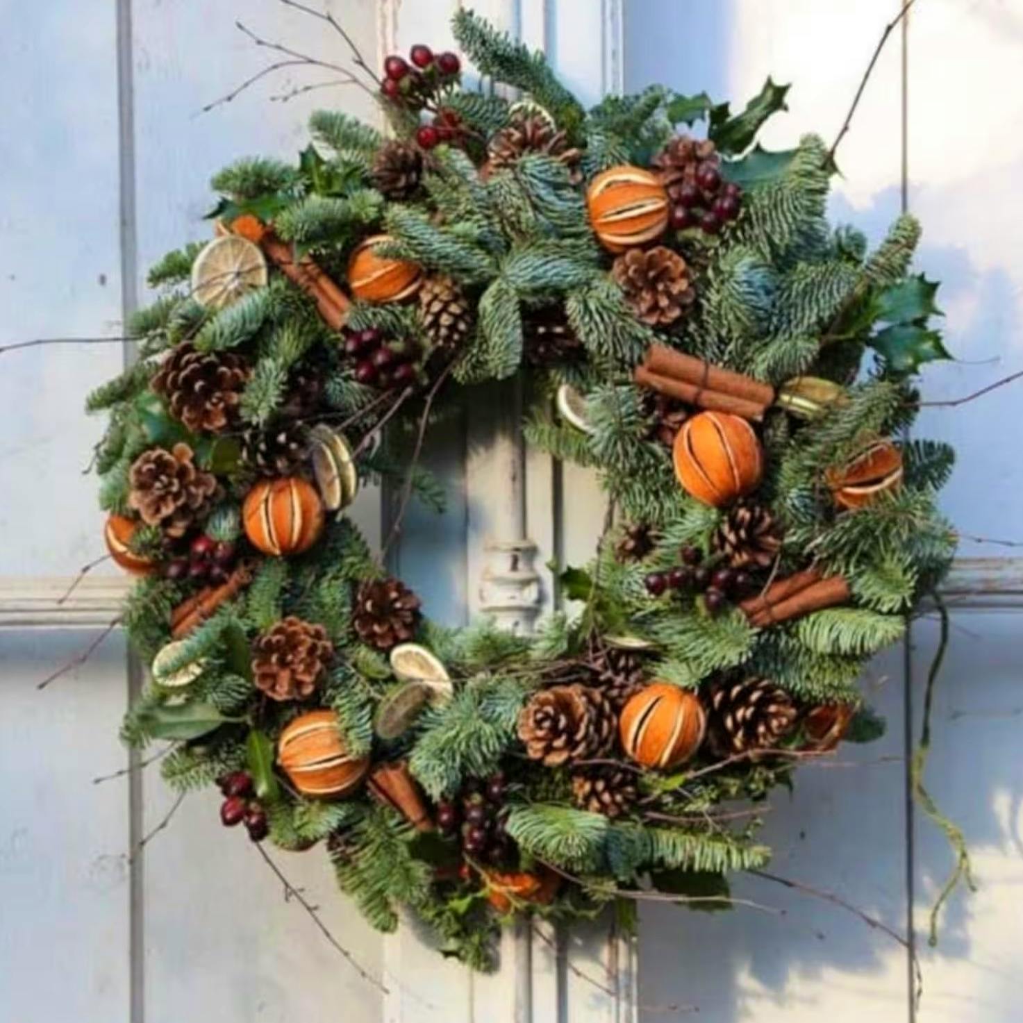 Etsy Orange Spice Christmas Wreath, £78.77