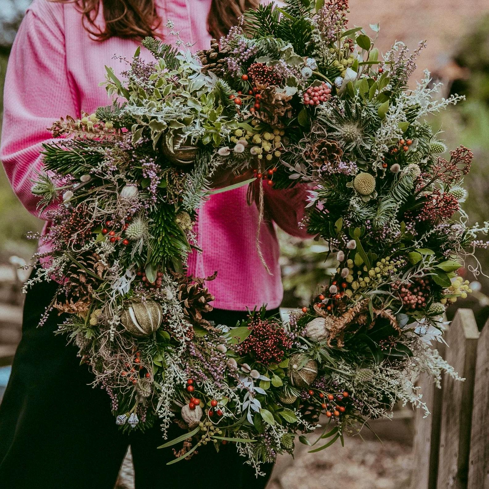 Crown Cottage Curated Luxury Christmas Wreath, £175