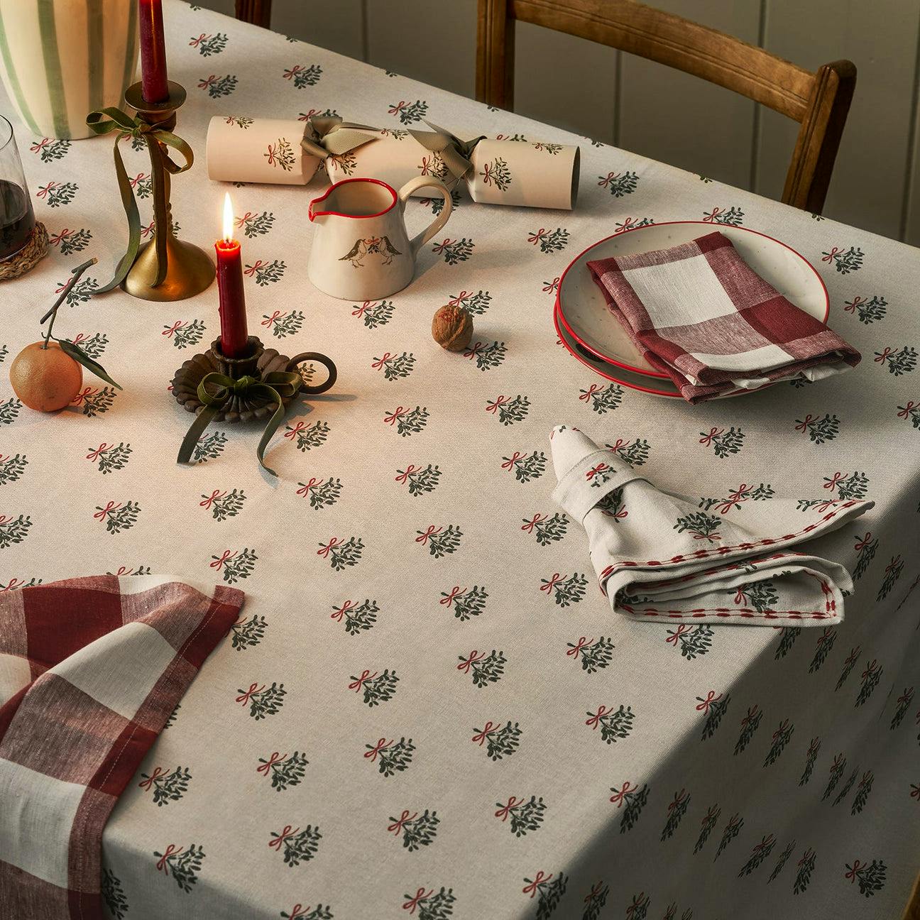 Sophie Allport Mistletoe Tablecloth, £80