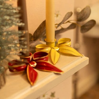 Tooka Pair Of Bow Candleholders, £28