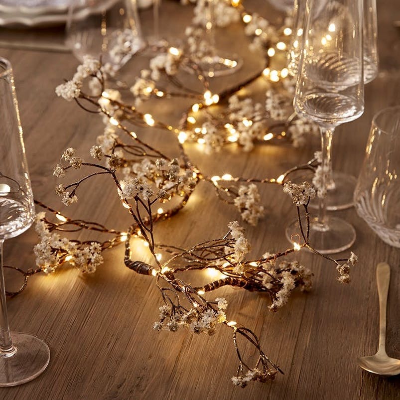 Cox & Cox Gypsophila Lit Garland, £55