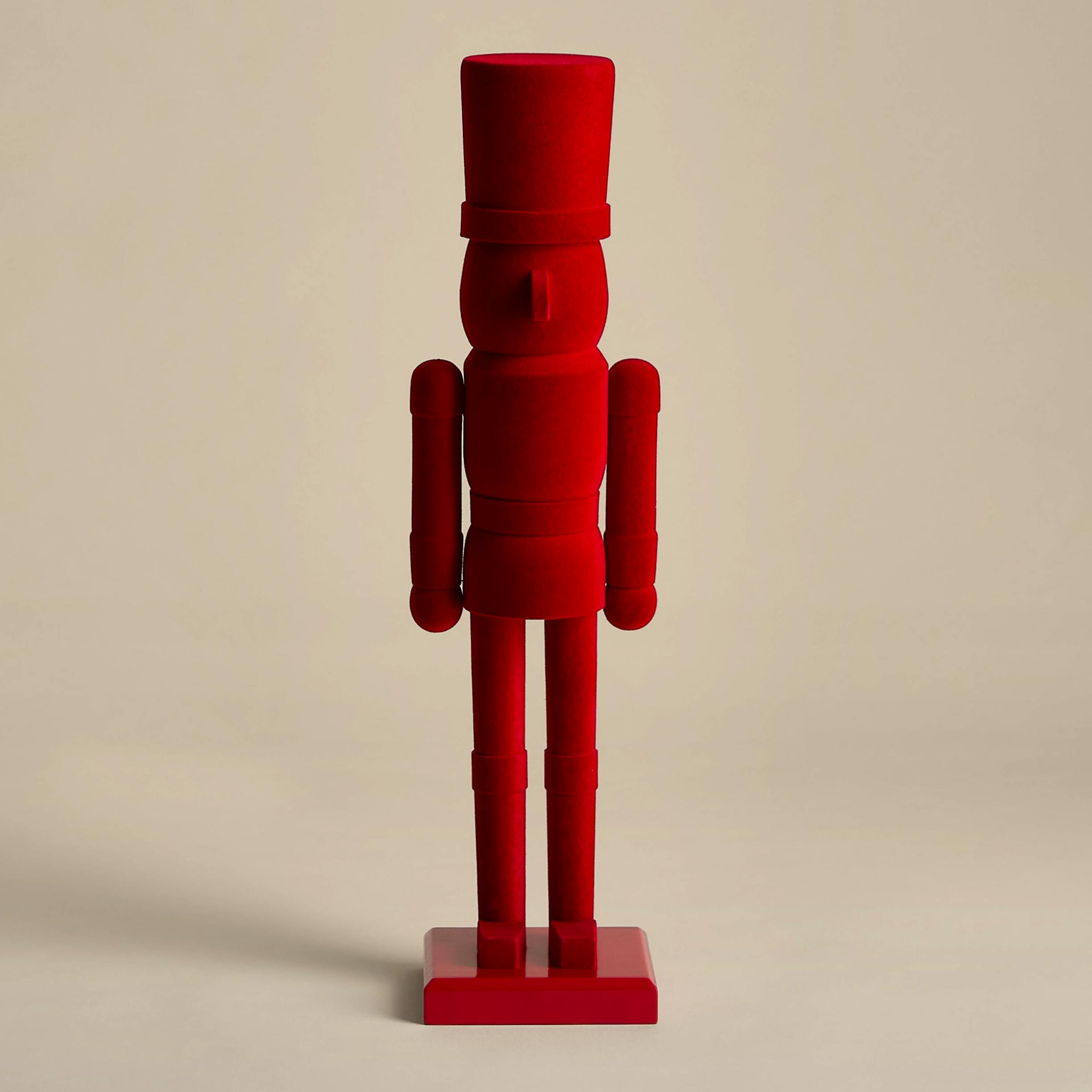 M&S Red Flocked Wood Nutcracker, £12