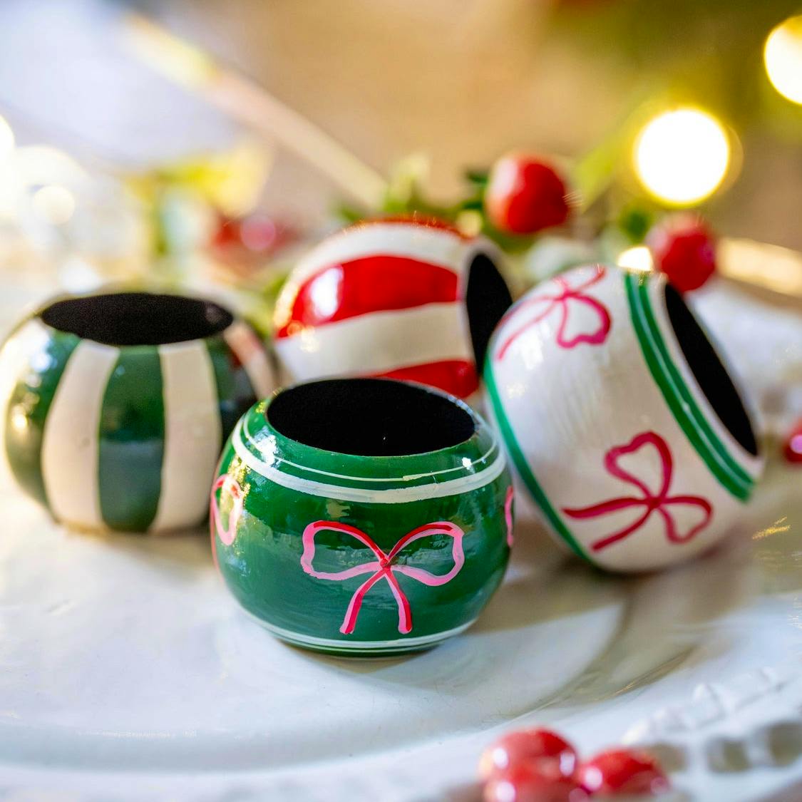 So Souk Festive Stripe Napkin Ring, £6