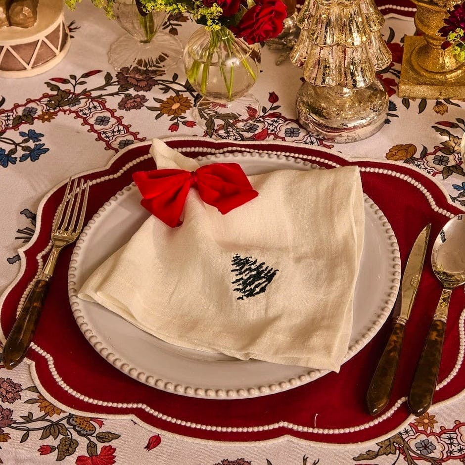 Casa By JJ Christmas Napkins, Set Of 4, £64