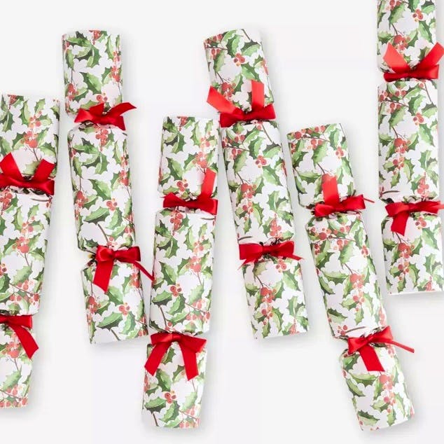 Selfridges Green Holly Christmas Crackers, £60