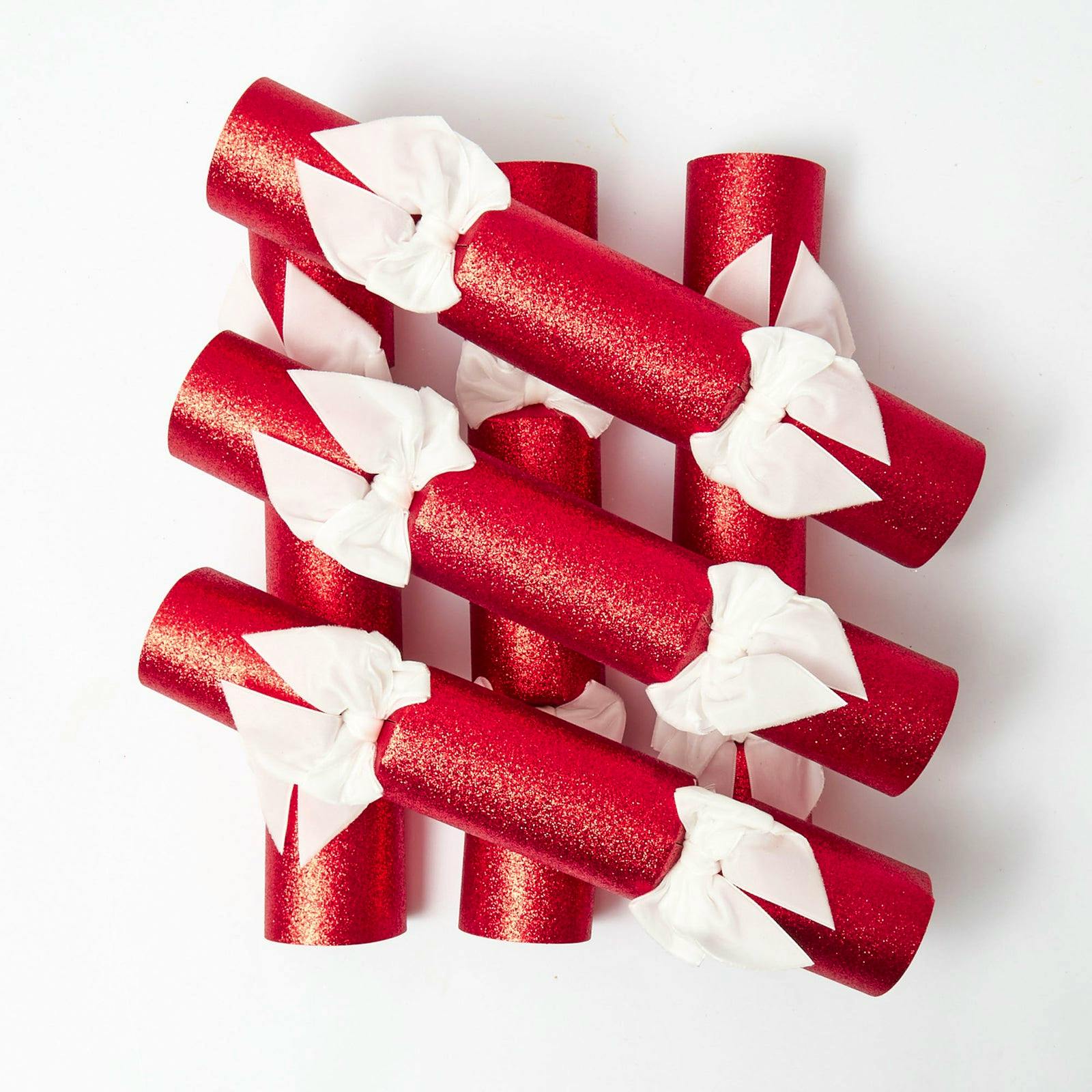 Mrs Alice Red Glitter Crackers, £50