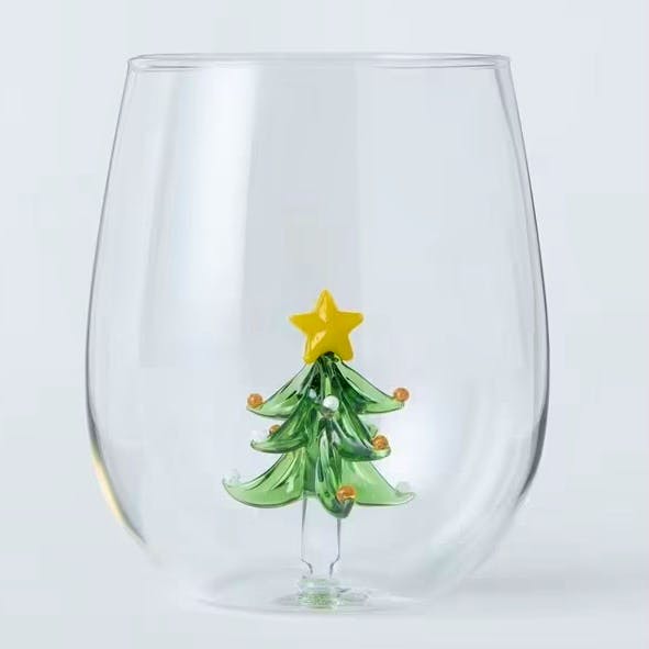 John Lewis Christmas Tree Glass Tumbler, £8.50