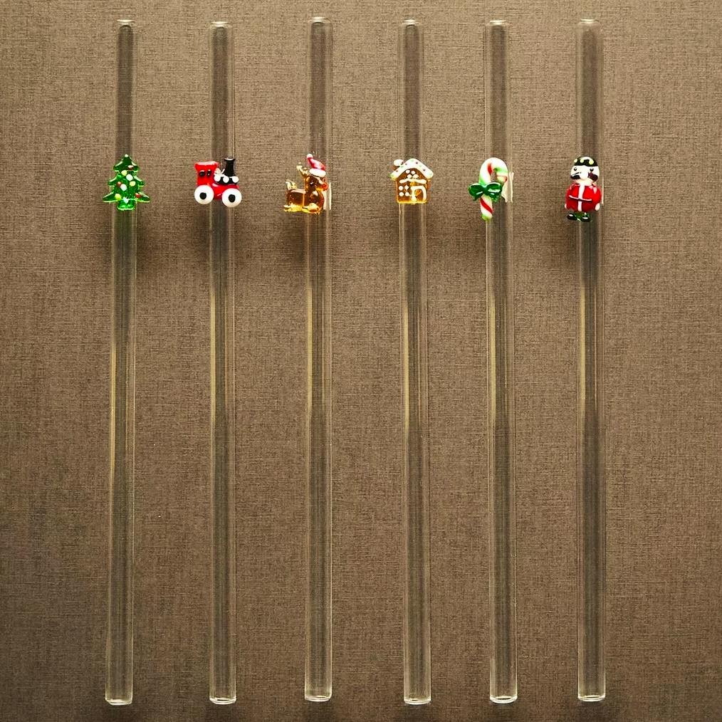 Zara Home Pack Of Christmas Glass Straws, £19.99