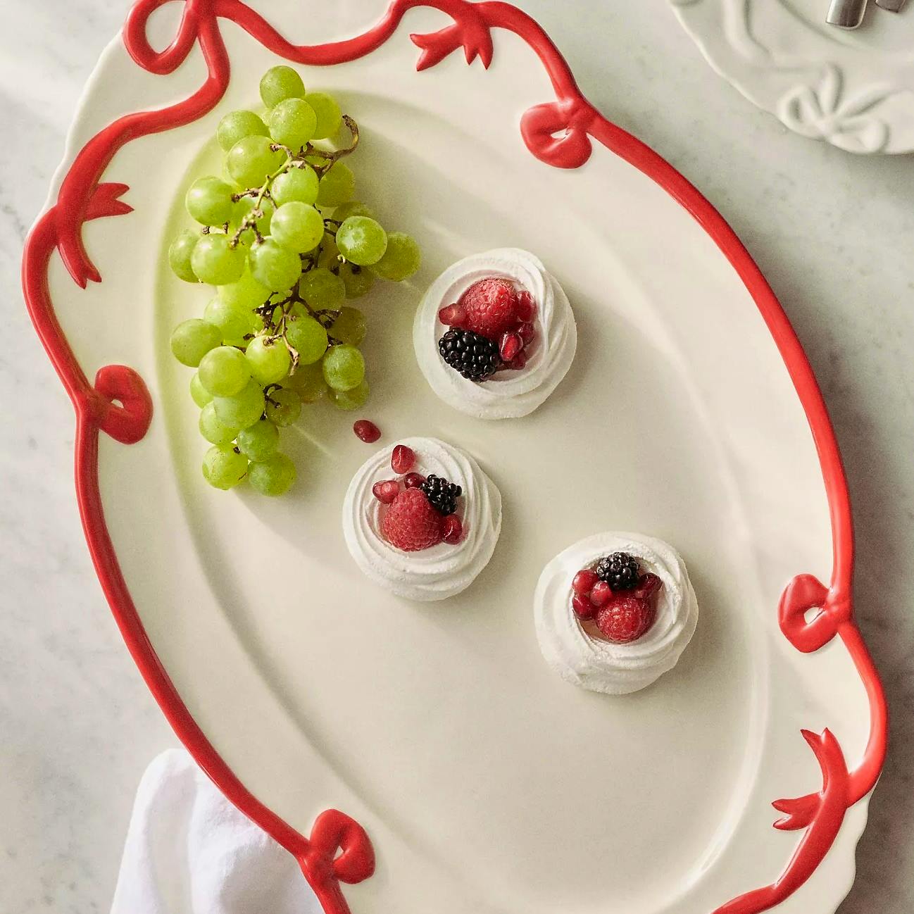 Anthropogie Benedita Bow Ceramic Platter, £48