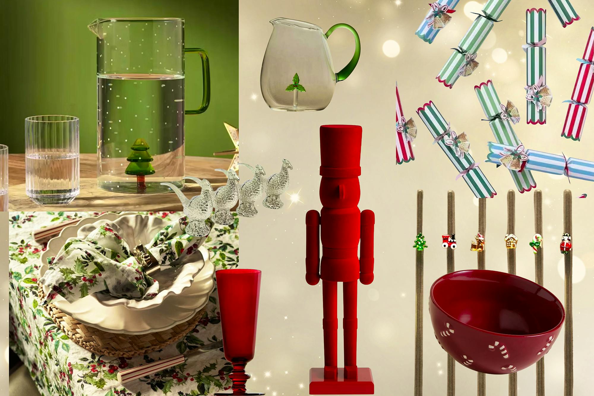 Xmas Tablescape Edit Collage