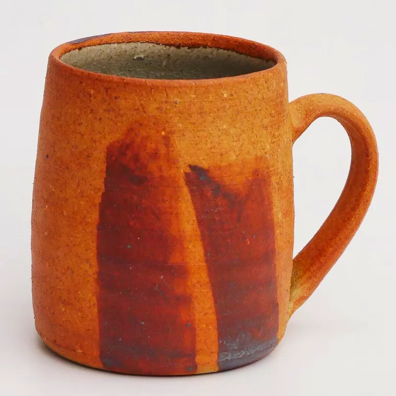 Jack Welbourne Mug - Blue Glaze And Brush Stoke Decoration, £30