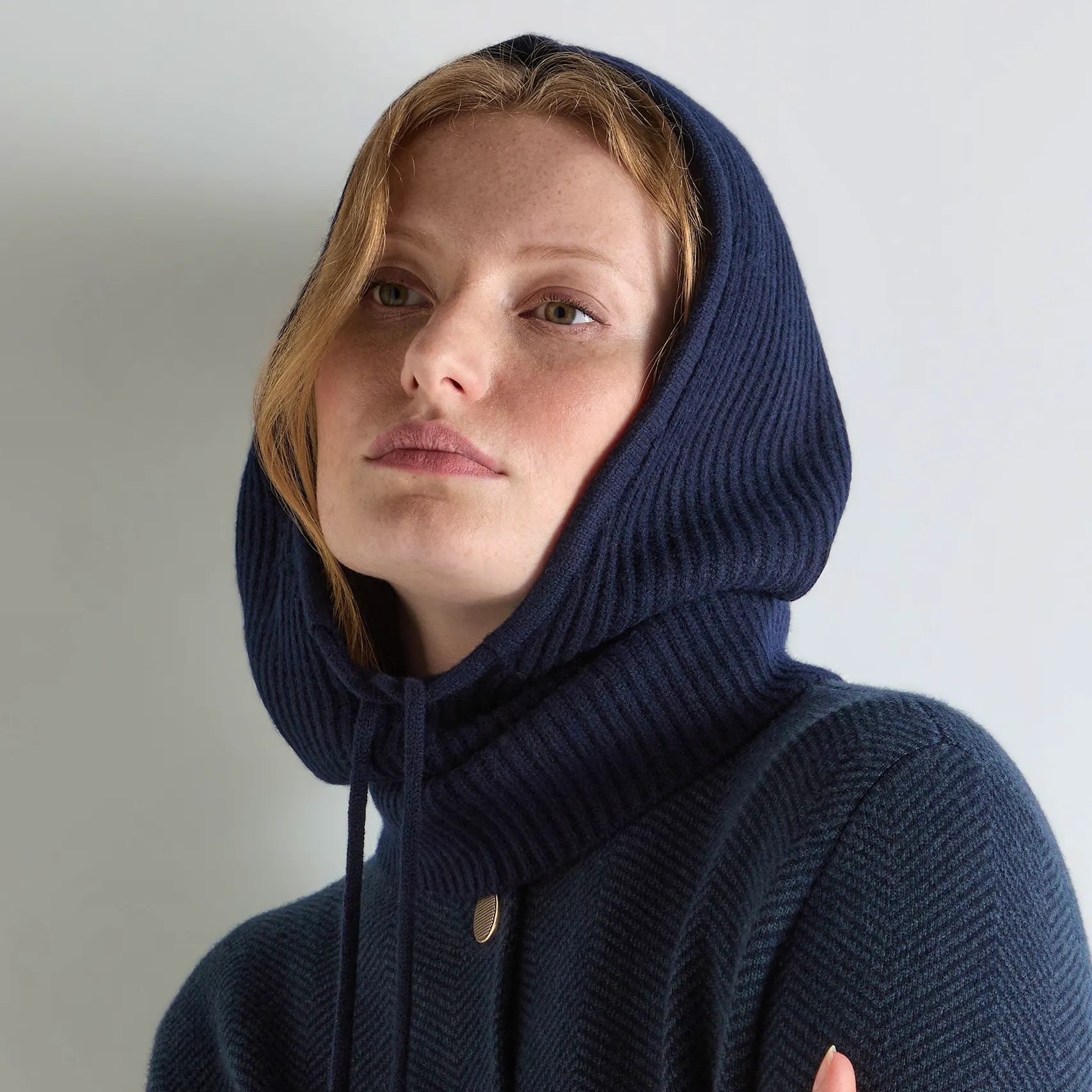N.Peal Women's Ribbed Cashmere Hood, £165