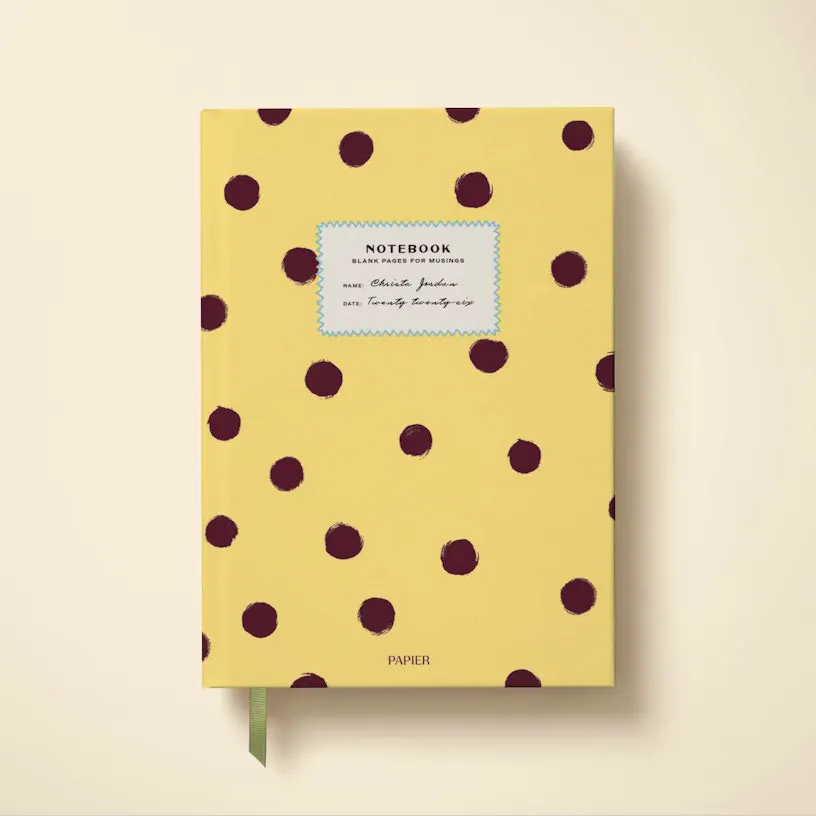 Papier X Damson Madder Hardback Lined Notebook, £23