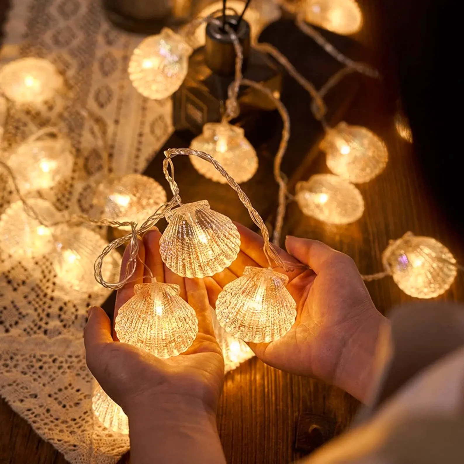Etsy Sea Shell Fairy Lights, £16.49
