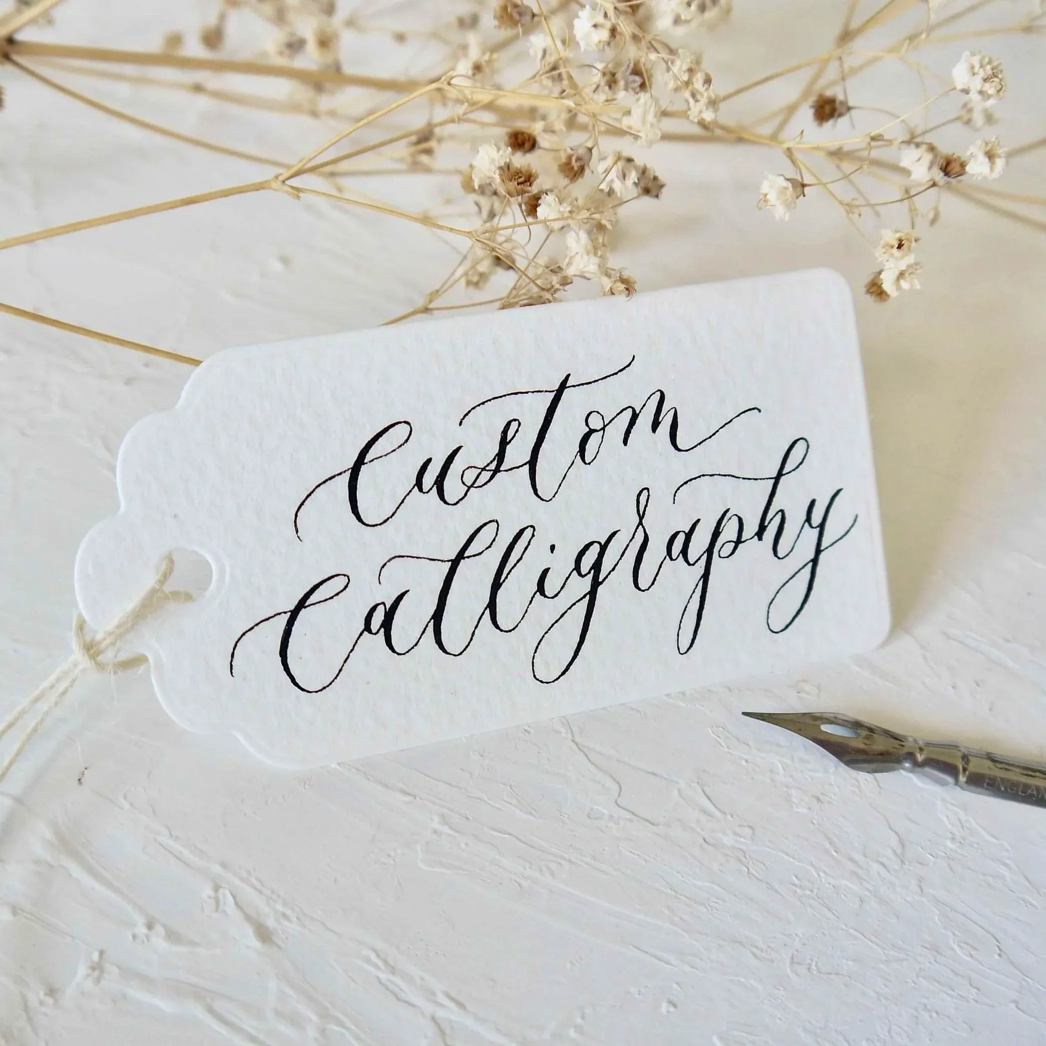 Mirabelle Makery Personalised Calligraphy Gift Tags, from £1.60