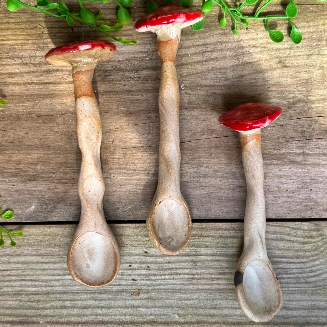 Holly & Co Ceramic Toadstool Mushroom Spoon £18.80