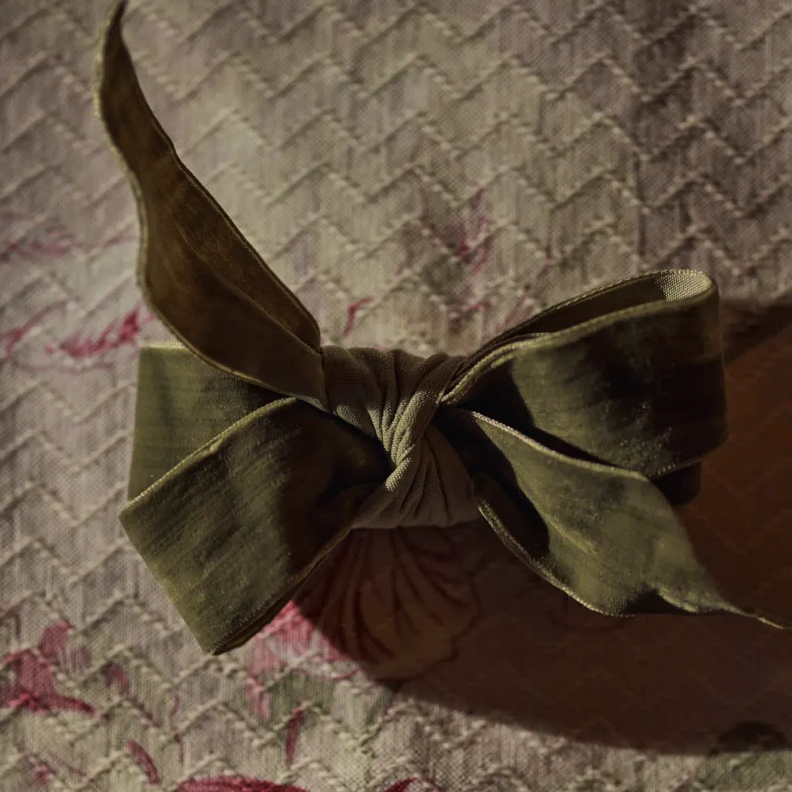 Rowen & Wren Velvet Ribbon, Soft Sage, £9