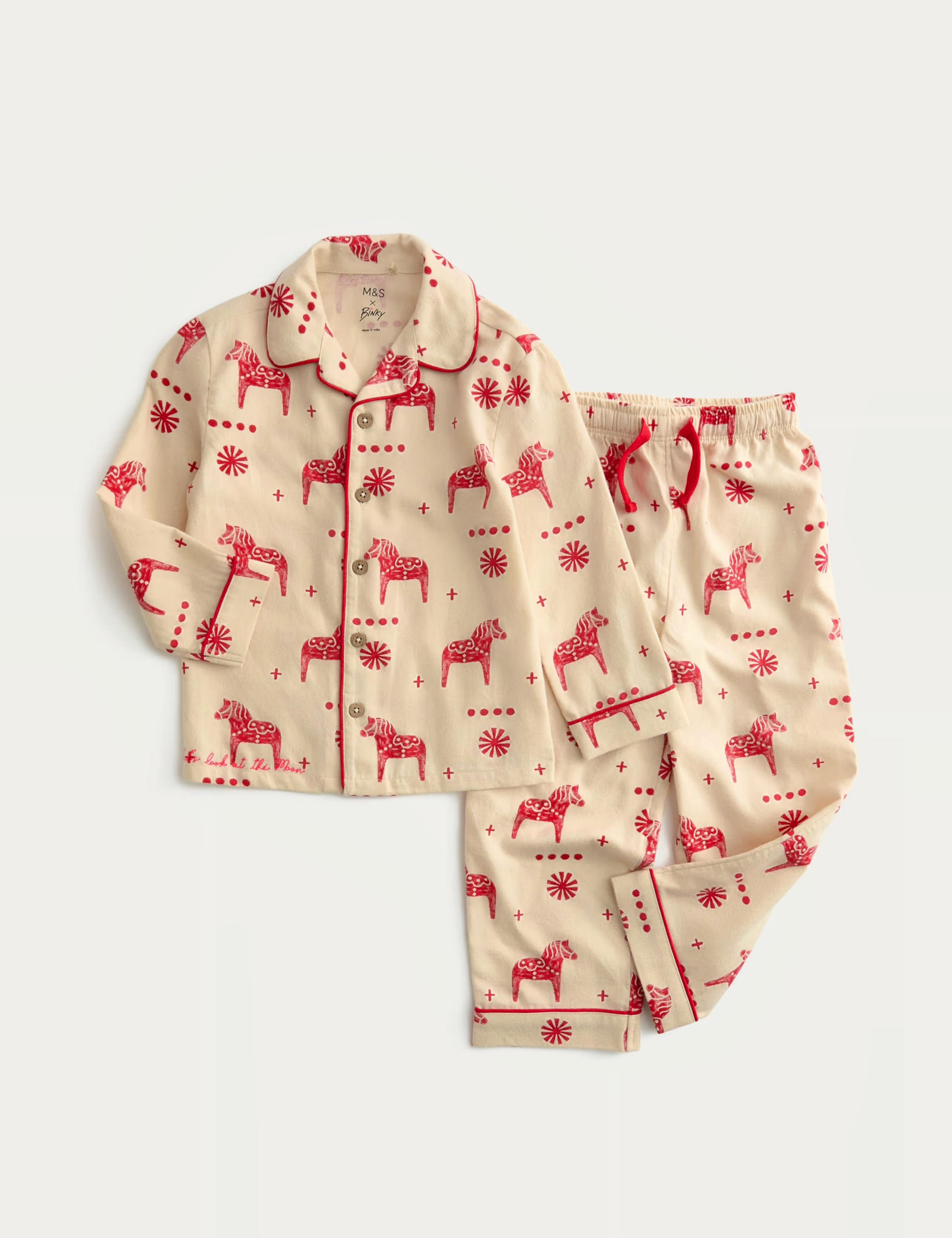 Marks & Spencer Pure Cotton Horse Print Pyjamas, £10