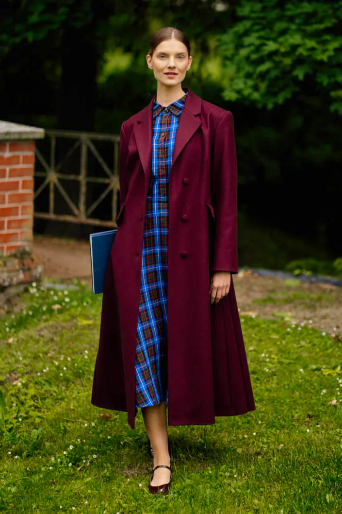 Son De Flor Wangari – Oversized Wool Coat with Foldable Cuffs, €390.40