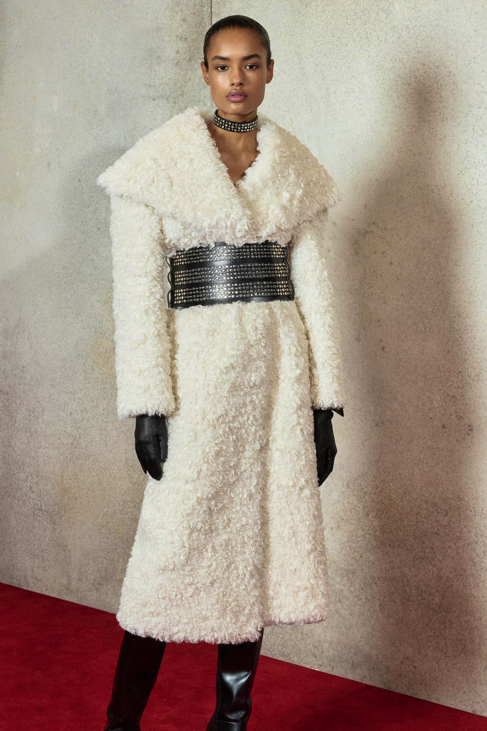 Zara Faux Shearling Coat Ludovic De Saint Sernin X Zara, £199