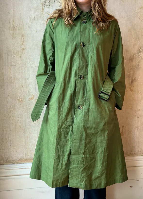 Dressmith Mac With Belt In Dry-Feel, Ripstop Oilskin, £425