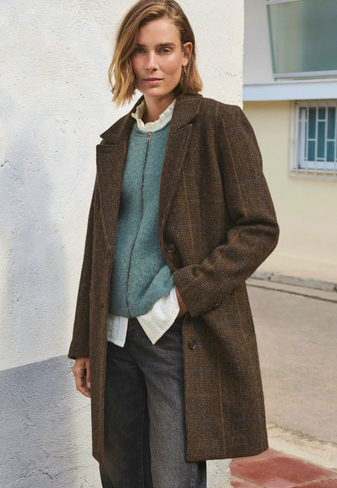 Wrap London Harris Tweed Coat, £550
